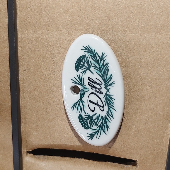 Longaberger Herb Marker & Seed Packet Gift Set Dill & Cilantro New In Bo… - Picture 7 of 9